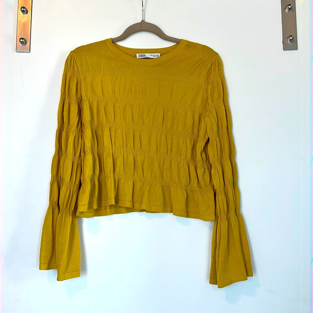 Zara Yellow Top Blouse